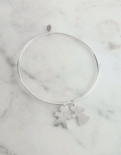 Pulsera brazalete Niño Niña plata personalizada