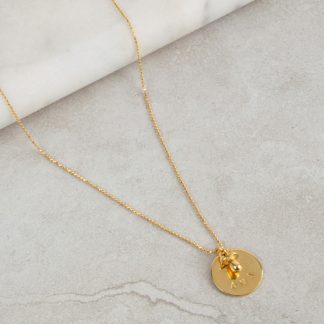 Collar medalla chupete oro cadena personalizada