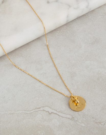 Collar medalla chupete oro cadena personalizada