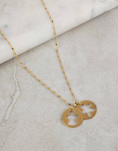 Collar medalla Niño Niña oro cadena personalizada