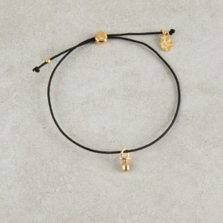 Pulsera chupete oro nylon personalizada